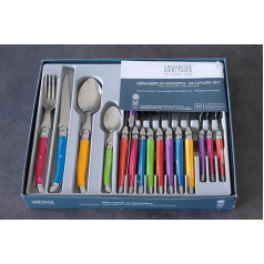 Laguiole Production 438580 Ménagère 24 Pièces Acier Inox ,farblich sortiert