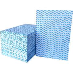 KMAKII Disposable Cleaning Cloth, Blue Cloths, Cleaning Cloths, All Purpose Disposable Kitchen Tea Towels, Blue, 200 Pieces