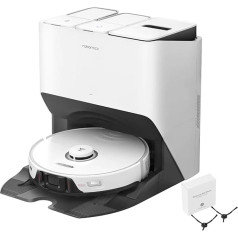 Roborock S8 Pro Ultra Robot Vacuum Cleaner with Sonic Mopping, Self-Washing, Self-Cleaning, Self-Drying Dock with 2 Side Brushes, EU Version