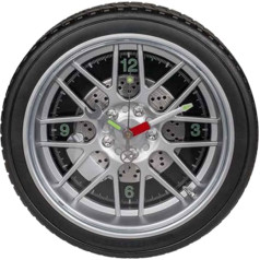 OOTB Wheel Wall Clock with 16 LED, Multi-Colour, 8 x 35 x 35 cm
