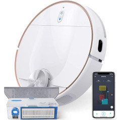 eufy RoboVac L70 Hybrid Robot Vacuum Cleaner with Mop Function, iPath Laser Navigation, 2-in-1 Vacuum Cleaner and Mop, WiFi, Map Display, 2200Pa Suction Power, Low Noise for Hard Floors and