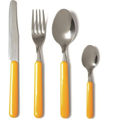 Excelsa Fashion Cutlery Set Stainless Steel Orange 9 x 9 x 24 cm Unit