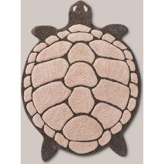 ELLOS Home Lazy Bath Mat in the Shape of a Turtle Staycation Collection, Decoration for the Bathroom, Sustainable Cotton, Oeko-Tex® Standard 100 Certified - Pink, 75 x 98 cm