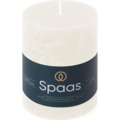 Spaas Rustic Pillar Candle 70/95 mm 35h White