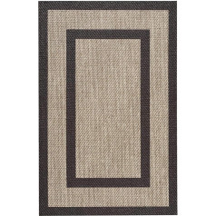Estores Basic Vinilica Rug for Living Room, Premium Rug for Bedroom Dining Room Bathroom Kitchen Washable Non-Slip and Durable Indoor Outdoor Rug Plaid Brown 60 x 90 cm