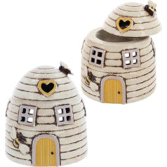 Village Pottery 330953 Beehive Warmer, Cream/ Yellow