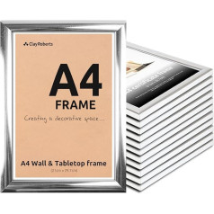 A4 Frame Picture Frames 12 Pack Picture Frames Certificate Frame Art Print Poster Frame Freestanding and Wall Mountable 21cm x 29.7cm Picture Frame Set
