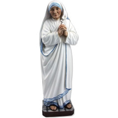 Proposte Religiose Saint Mother Teresa di Calcutta, made of resin, height 30 cm, hand painted.