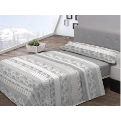 Pierre Cardin Coralina Duvet Cover Set 105 cm Grey 100 Percent Polyester for 105 cm Bed