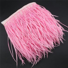 1 Metre Feather Fabric Edge 8/10cm Colour Clothing Accessories Decoration Embellishment Tassel Lace Pink 1 Metre