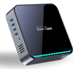 DreamQuest Mini PC Pre-Installed with Windows 11 Pro, Intel 12th Gen N95 Mini PC with 16GB RAM 512GB M.2 SSD, Office
