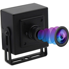 ELP OTG Wide Angle Webcam 5MP Aptina MI5100 CMOS 100 Degree No Distortion Lens USB Camera for Web Conference / Business / Robot Machine Vision USB500W05G-BL100