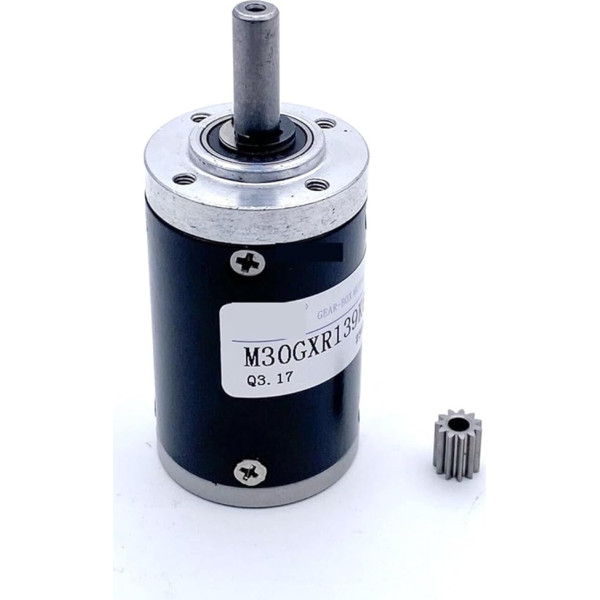 30 mm Planetary Reduction Gear Box DIY Brushless Stepper DC Electronic Starter 6 mm Shaft M30GXR CZAOINCU (1 Ratio 14.4.0 mm Gear)