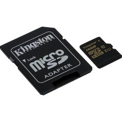 Kingston microSDHC SDC4/8GB Class 4 Flash Card + SD Adapter
