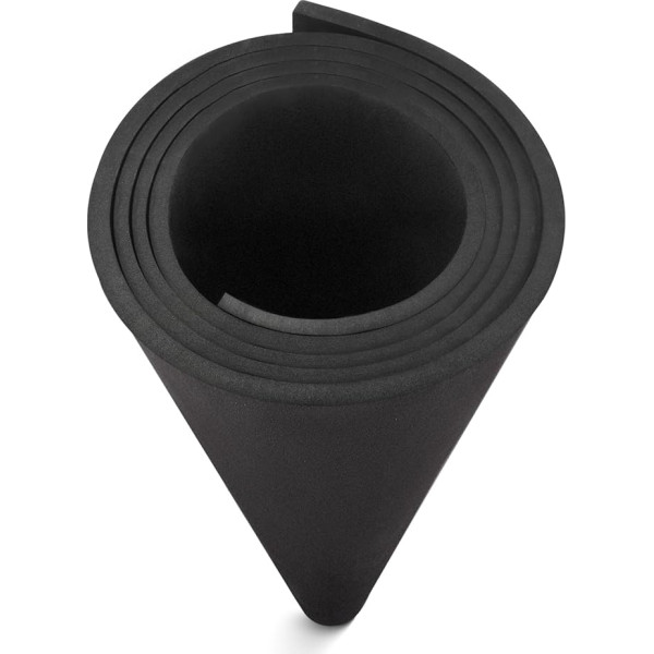 MEARCOOH Black 8 mm EVA Foam, 150 cm x 90 cm Cosplay Large EVA Foam, 1 x EVA Foam Rubber Density 86 kg/m3 for Cosplay Costume, Crafts, DIY Projects (Black 8 mm)