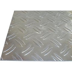 B&T Metal Aluminium Corrugated Sheet Duet 1.5 / 2.0 mm Thick Teardrop Sheet Cut in Various Sizes