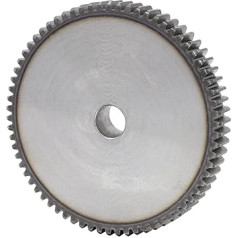 Flat Gear 2M70T/72T/74T/75T/76T/77T/78T High Frequency Metal Gear with Tempered Tooth and Low Carbon Steel, Gear Height 20mm, Inner Hole 16mm (2M77T Bore 16mm)