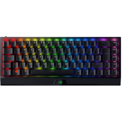 Razer BlackWidow V3 Mini HyperSpeed (Yellow Switch) - Wireless 65% Mechanical Gaming Keyboard (Quiet Mechanical Switches, Bluetooth, USB-C, Stealth Pudding Keycaps) UK Layout, Black