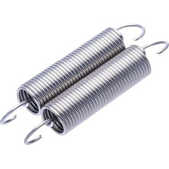 Springs, Compression Springs, Pack of 5 Wire Diameter 1 mm with S-Hooks, Outer Diameter 12 mm Cylindrical Coil Springs, Length 30-60 mm Optional, 1.0 x 12 x 60 mm (Colo