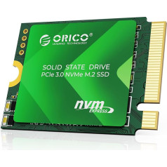 ORICO 2230 SSD 256GB M.2 NVMe, TLC 3D NAND, PCIe 3.0 with 2500MB/s Read & 1300MB/s Write, Copper Heatsink M2 SSD Compatible with Steam Deck, Surface, Mini PCs - D10-2230