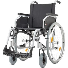 Bischoff&Bischoff S-Eco 300 Wheelchair, HMV No. 18.50.02.0106, Foldable, Travel Wheelchair with Thru Axle System, Transport Wheelchair for Home and Travel, 52 cm Seat Width