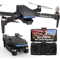 Toladrone GPS Drone with Camera 4K, 5G WiFi FPV Transmission Drone for Adults Brushless Motor Autom Return Follow Me RC Quadcopter TD31GPS Drones for Beginners