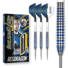 RED DRAGON Luke Humphries TX Series Premium Tungsten Steeltip Dart Set with Flights and Shafts