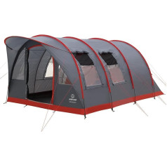 Justcamp Atlanta 3, 5 or 7 Person Family Tent - Tunnel Tent with Standing Height Including Canopy & Floor, Entrance with Fly Screen - Camping Tent Large, Spacious, Waterproof - Ideal for Camping &