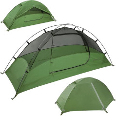 Clostnature 1-Person Tent for Camping - Waterproof Outdoor One Man Tent, Ultralight Trekking Tent for 1 Person, Small Tent with Small Pack Size for Single Person, Beach, Festival