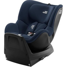 Britax Römer DUALFIX PLUS Reboarder with Newborn Insert and ISOFIX, for Children from 40-105 cm i-Size, Birth - 4 Years, Night Blue