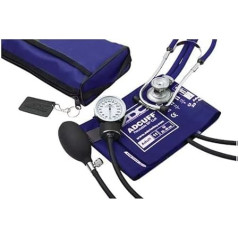 American Diagnostic 768-641-11ARB Pro's Combo II SR Adult Pocket Aneroid/Scope Kit Prosphyg Blood Pressure Sphygmomanometer Sprague Stethoscope with Nylon Carrying Case, Royal Blue