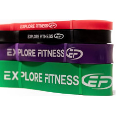 Explore Fitness Resistance Bands Set, Pull Up Assistance Bands, Stretching Bands, Mobility Bands, Rehabilitation Bands
