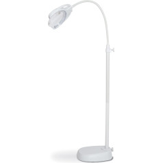 Ultra: Tri Spectrum Rechargeable Magnifying Floor, Table and Desk Lamp: European