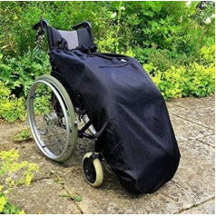 XL Fleece Lined Wheelchair Heat Blanket for Large and Oversized Wheelchair Users - 100% Waterproof Rain Cover for Manual and Electric Wheelchairs, Easy Fit Wheelchair Blanket