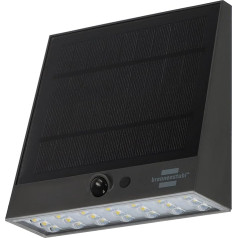 Brennenstuhl Solar LED Spotlight SOL 1000 Plana/LED Wall Light for Outdoor Use with Motion Sensor (Solar Lamp IP54, 1000 lm, 4 Different Light Modes, Twilight Sensor, Includes Battery)