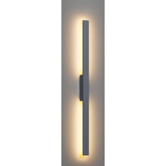 Klighten Long Wall Light LED Outdoor Indoor 28 W 1750 LM, Villa Outdoor Wall Lights Waterproof IP65 Outdoor Lamp Wall Lamp for Garden Patio Corridor, 104 cm, Warm White 3000 K, Anthracite