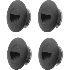 Light Galaxy ... Ihr Lichtlieferant LED Recessed Wall Lights Stairs Steps Black White Indoor Outdoor Quantity: 4