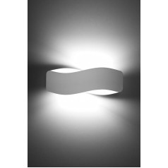 MiaLux Cristina 40 White G9 Socket Wall Light Indoor Wall Light - Wand Guided - Bulb Included - LED Wall Light - Indoor Wall Light