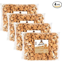 Gadeschi Amaretti (4 x 1 kg) | Italian pastries made of apricot kernels | coffee pastries large | 4 kg biscuits Amaretti