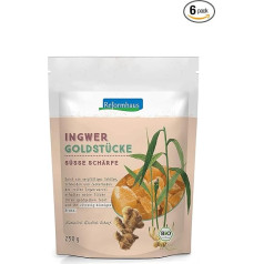 Reformhaus Ginger Gold Pieces Organic Pack of 6 (6 x 250 g)
