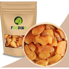 Foodino Ginger Pieces Spicy Untreated without Artificial Flavours Ginger Pieces Unsugared Unsulphured Unsalted 100% Natural 500 g 2.5 kg Resealable Premium Quality Foodino (1 kg)