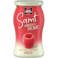 Schwartau Velvet Less Sugar Raspberry, Sugar-Reduced Fruit Spread, 255 g