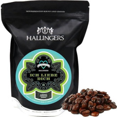 Hallingers No. Love Blue - Gourmet Coffee, Gentle Long-Term Roasted (Bag) - Gift in Summer & as a Perfect Barbecue Gift | New Home Anniversary Friendship Recovery