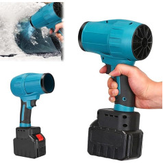 Car Compressed Air Spray Dust Blower, 21 V Portable Dryer Air Blower with 3000 mAh Battery and Adapter, Electric Dust Blower Air Duster Turbo Blower Car Blower for Car Laptop Keyboard Sofa