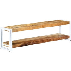 vidaXL Mango Wood Solid TV Cabinet Lowboard TV Table TV Cabinet Sideboard HiFi Cabinet TV Furniture Hallway Cabinet Shoe Cabinet 150 x 30 x 40 cm