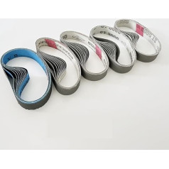tragbare Sandband Schleifmaschine für Sandpapierba M2 Kni-fe Sharpener P80~P5000 Grit Belt Kit 320~1000 Schleifband Schleifband Schärfstreifen Ersatzmesserschärfer Zubehörset(P240,20PCS)