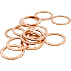 Brass Washers M5 M6 M8 M10 M12 M16 M18 M20 M22 M24 Pure Copper Solid Washers Automotive Motorcycle Oil Pan Plug Seal Spacer Washer