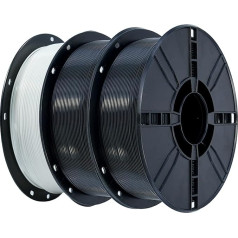 IBOSS PLA Plus (PLA+) Filament for 3D Printer 2 Black 1 White