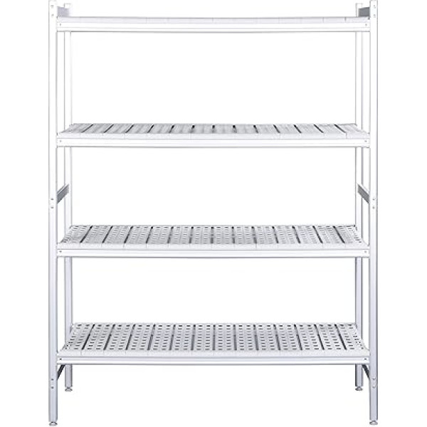 Saro Aluminium Shelf with Plastic Grates 373 x 532 mm