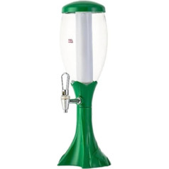 Wasserspender, leuchtender Turm, Wassersaft-Getränkespender mit hoher Kapazität und Eisschlauch für Party, Zuhause, 1,5 l/0,39 Gallonen